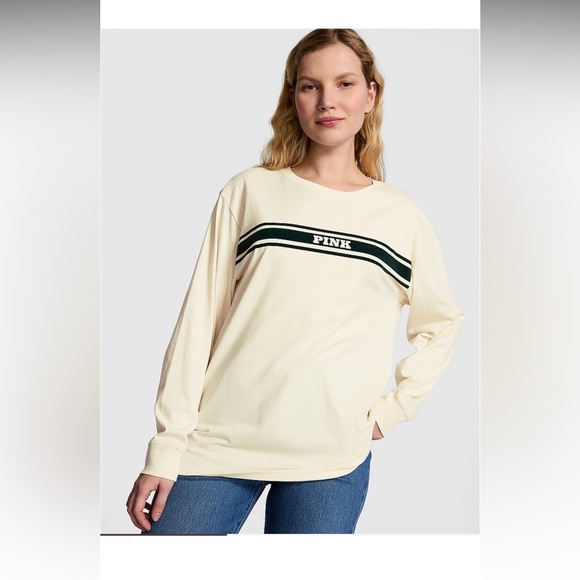 CAMPUS COTTON LONG-SLEEVE TEE - Picture 2 of 6